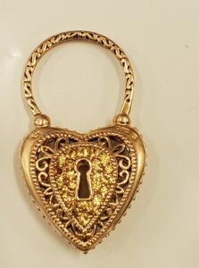 After the heart locket is clean