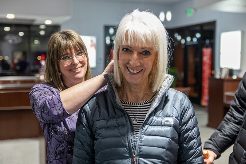 A Happy Customer with a new necklace