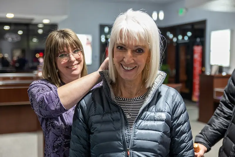 A Happy Customer with a new necklace
