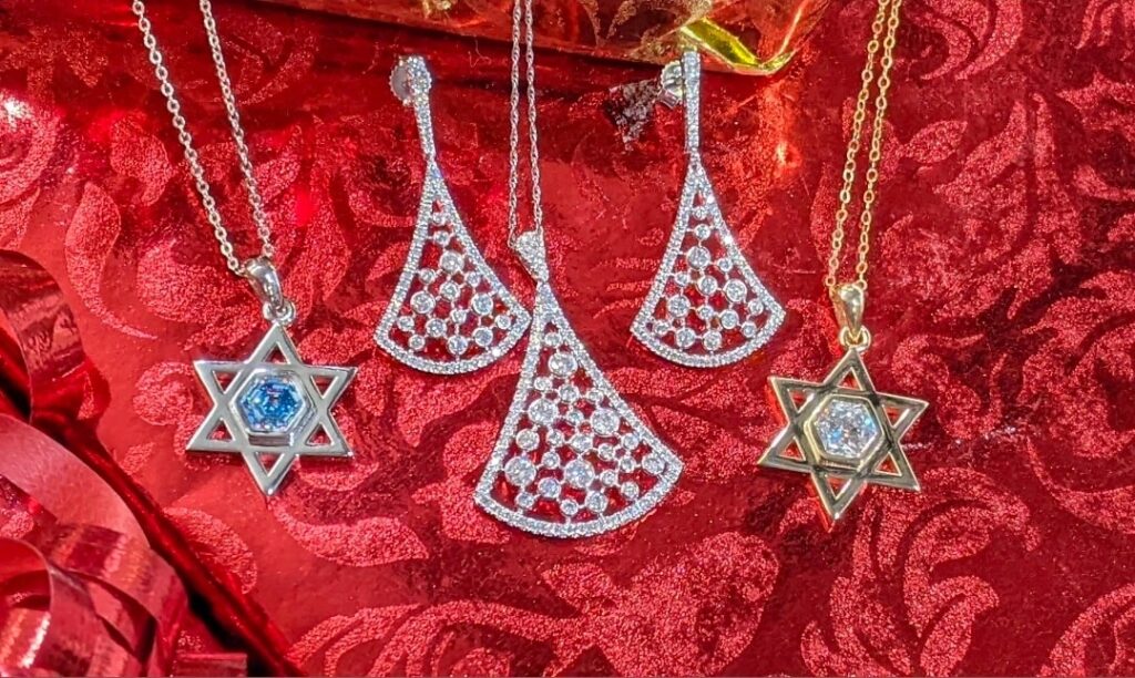 Pendants and earrings