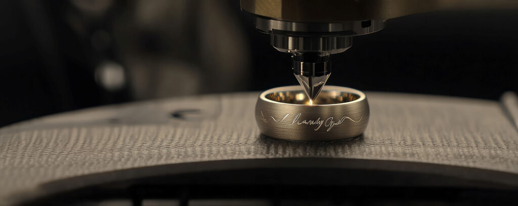 Hendrickson’s Fine Jewelry’s laser engraving